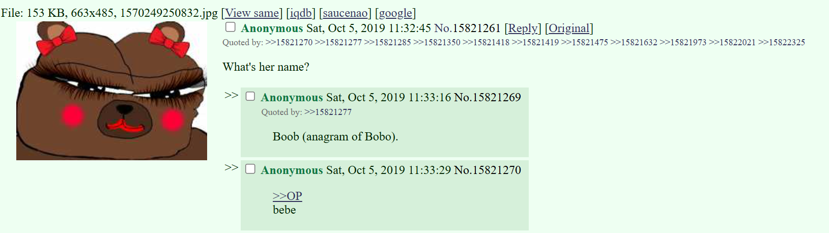Bobina Origin Thread Initial Screenshot